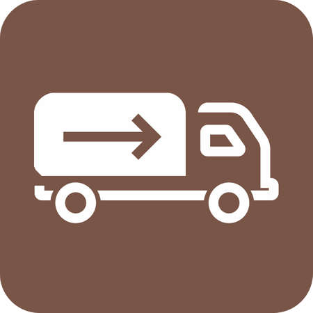 Truck, drive, vehicle, lorry icon vector image. Can also be used for eCommerce, shopping, business. Suitable for web apps, mobile apps and print media.のイラスト素材