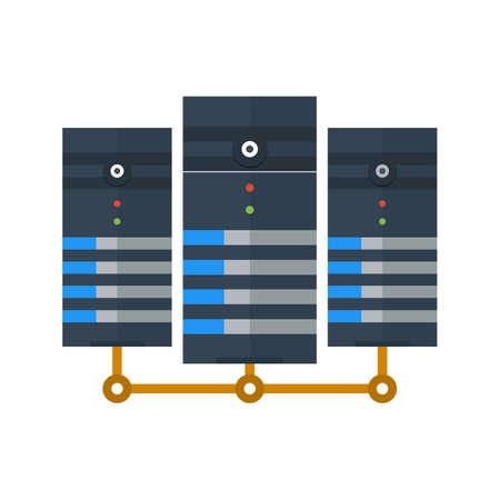 Data, center, network, server icon image.のイラスト素材