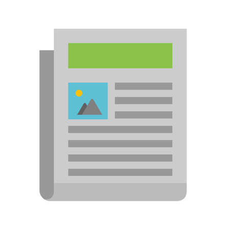 Newspaper, news paper, network icon vector image. Can also be used for communication, connection, technology. Suitable for web apps, mobile apps and print media.のイラスト素材