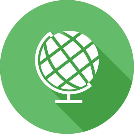 Globe, earth, world, map icon vector image. Can also be used for communication, connection, technology. Suitable for web apps, mobile apps and print media.のイラスト素材