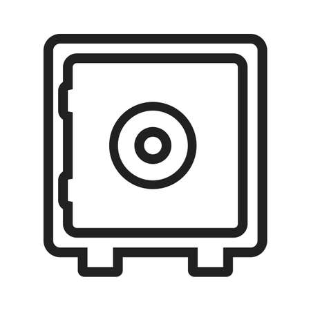 Lock, vault, safe, locker icon vector image. Can also be used for banking, finance, business. Suitable for web apps, mobile apps and print media.のイラスト素材
