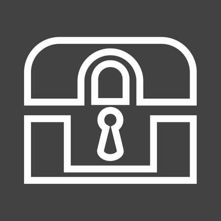 Lock, box, safe, locker icon vector image. Can also be used for banking, finance, business. Suitable for web apps, mobile apps and print media.のイラスト素材