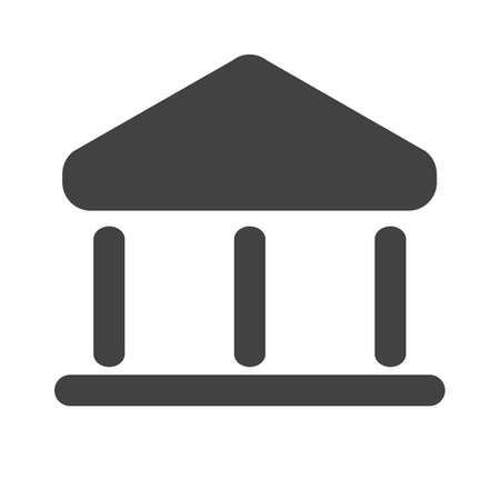 Building, bank, institution icon vector image. Can also be used for banking, finance, business. Suitable for web apps, mobile apps and print media.のイラスト素材