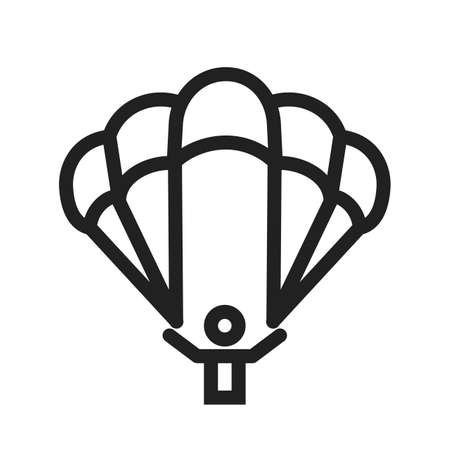 parachute iconのイラスト素材