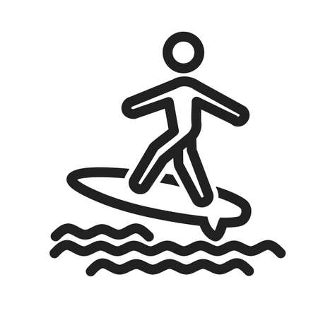 Surfer iconのイラスト素材