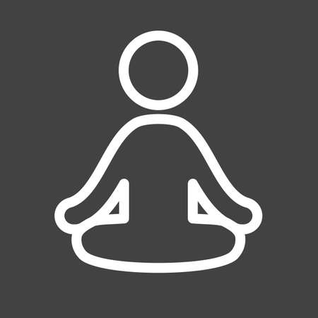 Yoga iconのイラスト素材