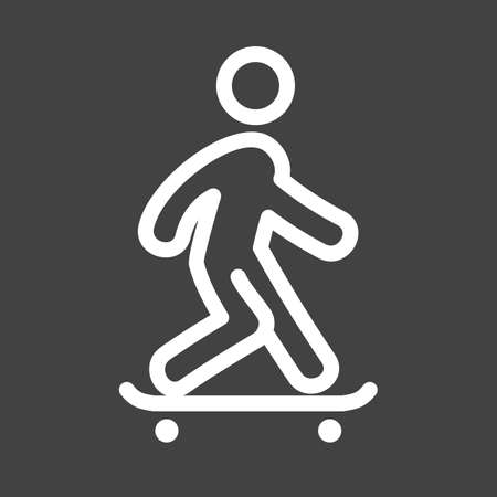 skateboarder iconのイラスト素材