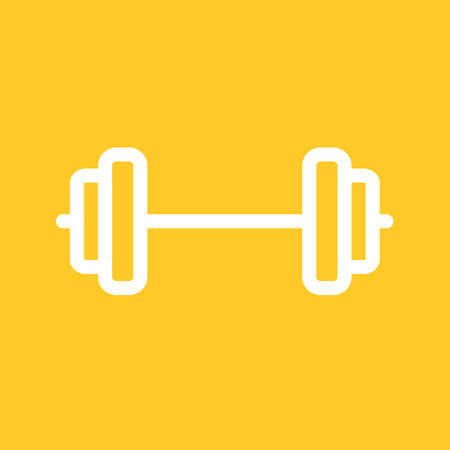 Weights, weightlifting, body building, lifting icon vector image. Can also be used for sports, fitness, recreation. Suitable for web apps, mobile apps and print media.のイラスト素材