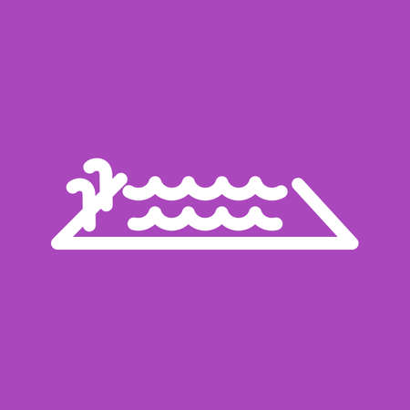 Swimming, pool, water, swim icon vector image. Can also be used for sports, fitness, recreation. Suitable for web apps, mobile apps and print media.のイラスト素材
