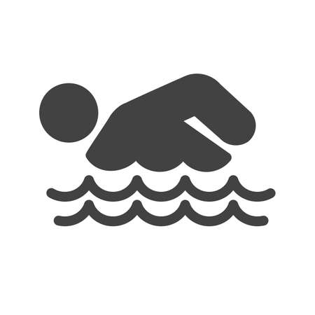 Swimming, water, pool, swimmer icon vector image. Can also be used for sports, fitness, recreation. Suitable for web apps, mobile apps and print media.のイラスト素材
