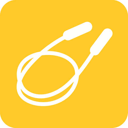 Skipping, rope, skipper, exercise, sports icon vector image. Can also be used for fitness, recreation. Suitable for web apps, mobile apps and print media.のイラスト素材