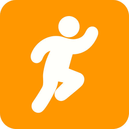 Running, runner, race, run, sports icon vector image. Can also be used for fitness, recreation. Suitable for web apps, mobile apps and print media.のイラスト素材