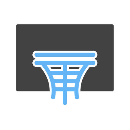 Basketball, hoop, basket ball, match, ball, sports icon vector image. Can also be used for fitness, recreation. Suitable for web apps, mobile apps and print media.のイラスト素材