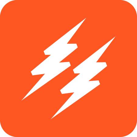 Lightning, electric, thunder icon vector image. Can also be used for energy and technology. Suitable for web apps, mobile apps and print media.のイラスト素材