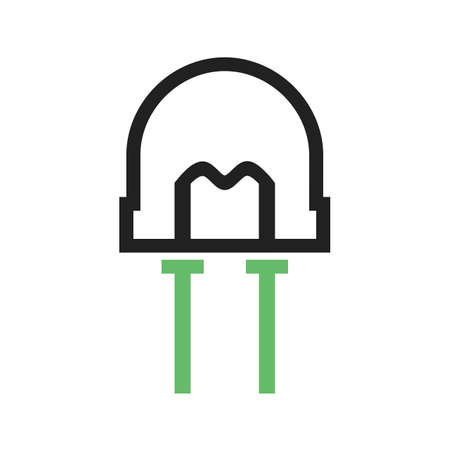 LED, light, bulb icon vector image. Can also be used for energy and technology. Suitable for web apps, mobile apps and print media.のイラスト素材