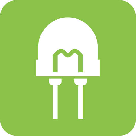 LED, light, bulb icon vector image. Can also be used for energy and technology. Suitable for web apps, mobile apps and print media.のイラスト素材