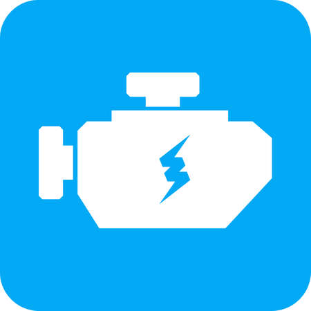 Engine, motor, power icon vector image. Can also be used for energy and technology. Suitable for web apps, mobile apps and print media.のイラスト素材