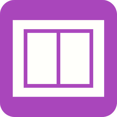 Window, interior, glass icon vector image. Can also be used for real estate, property, land and buildings. Suitable for mobile apps, web apps and print media.のイラスト素材