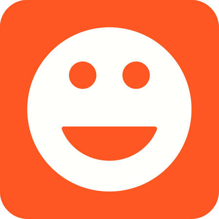 Customer, happy, smiley icon vector image. Can also be used for real estate, property, land and buildings. Suitable for mobile apps, web apps and print media.のイラスト素材