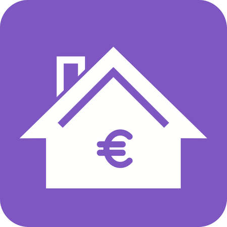 House, home, estate icon vector image. Can also be used for real estate, property, land and buildings. Suitable for mobile apps, web apps and print media.のイラスト素材