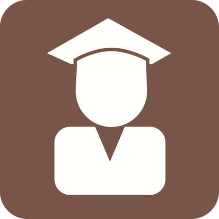 Certificate, diploma, convocation, degree icon vector image. Can also be used for education, academics and science. Suitable for use on web apps, mobile apps, and print media.のイラスト素材