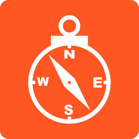 Compass, map, navigation icon vector image. Can also be used for construction, interiors and building. Suitable for use on web apps, mobile apps and print media.のイラスト素材