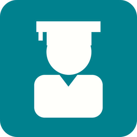 Certificate, diploma, convocation, degree icon vector image. Can also be used for education, academics and science. Suitable for use on web apps, mobile apps, and print media.のイラスト素材