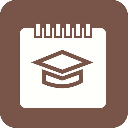 Timetable, schedule, event, notification,icon vector image. Can also be used for education, academics and science. Suitable for use on web apps, mobile apps, and print media.のイラスト素材