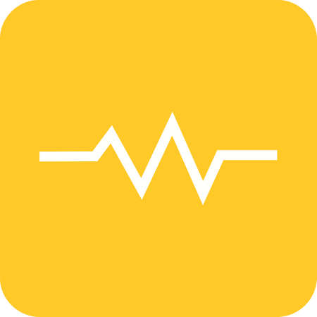 Heart beat, heart, ecg icon vector image. Can also be used for healthcare and medical. Suitable for mobile apps, web apps and print media.のイラスト素材