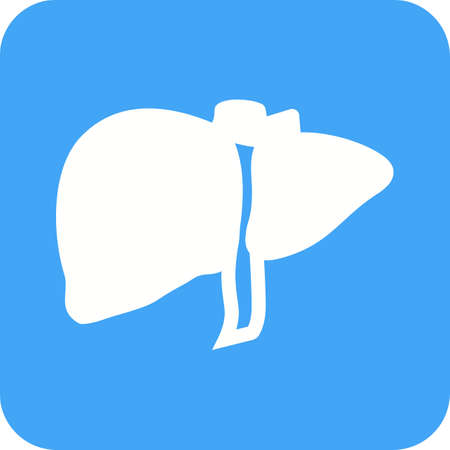 Liver, human organ,liver lobe icon vector image. Can also be used for healthcare and medical. Suitable for mobile apps, web apps and print media.のイラスト素材