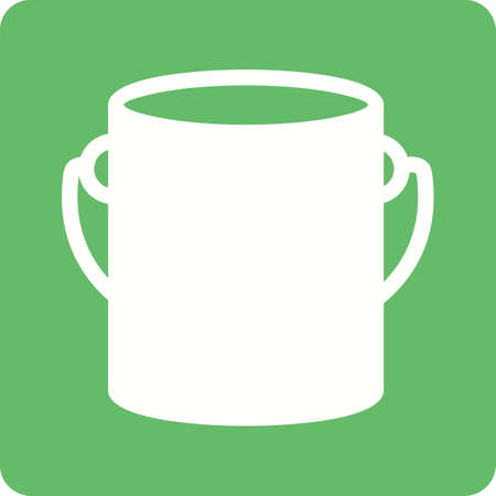 Paint box, bucket, paint bucket icon vector image. Can also be used for construction, interiors and building. Suitable for use on web apps, mobile apps and print media.のイラスト素材