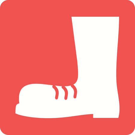 Boot, shoes, construction boots icon vector image. Can also be used for construction, interiors and building. Suitable for use on web apps, mobile apps and print media.のイラスト素材