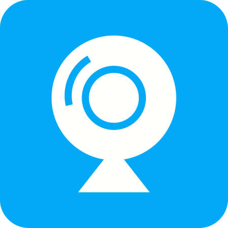 Camera, webcam, video icon vector image. Can also be used for computer and hardware. Suitable for use on web apps, mobile apps and print media.のイラスト素材