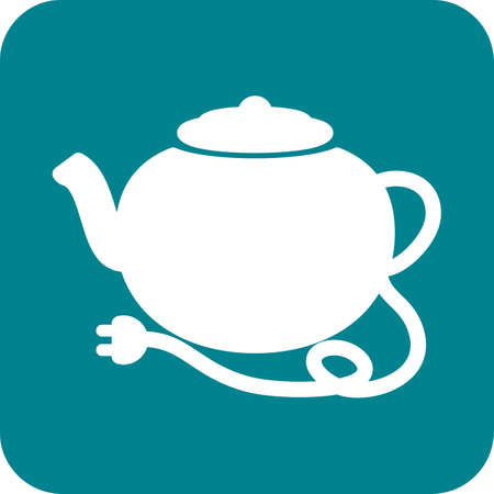 Kettle, tea, teapot, kitchenware icon vector image. Can also be used for eatables, food and drinks. Suitable for use on web apps, mobile apps and print mediaのイラスト素材