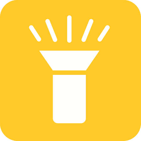 Flashlight, light, lamp, bulb icon vector image. Can also be used for mobile apps, phone tab bar and settings. Suitable for use on web apps, mobile apps and print mediaのイラスト素材