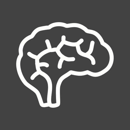 Brain, neurology, neuro icon vector image. Can also be used for healthcare and medical. Suitable for mobile apps, web apps and print media.のイラスト素材