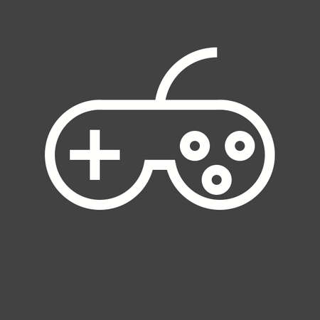 Joystick, video, game icon vector image. Can also be used for computer and hardware. Suitable for use on web apps, mobile apps and print media.のイラスト素材