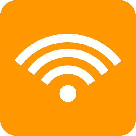 Wifi, signal, wireless icon vector image. のイラスト素材