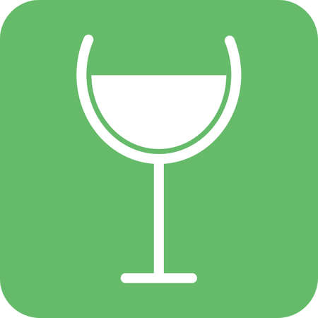 Wine, champagne, goblet icon vector image. のイラスト素材