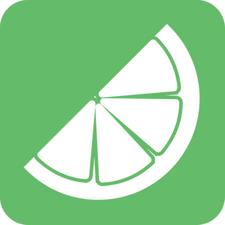 Orange, slice, tropical icon vector image. のイラスト素材