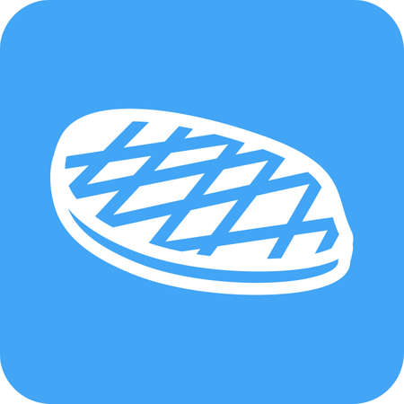 Steak, grill, grilled icon vector image.のイラスト素材