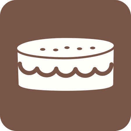 Cake, mince, sweet icon vector image.のイラスト素材