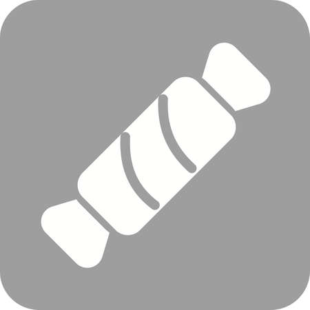Candy, cane, striped icon vector image. のイラスト素材