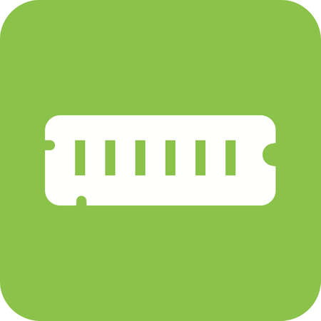 RAM, computer, circuit, board icon vector image. のイラスト素材