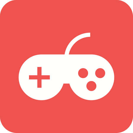 Joystick, video, game icon vector image. 