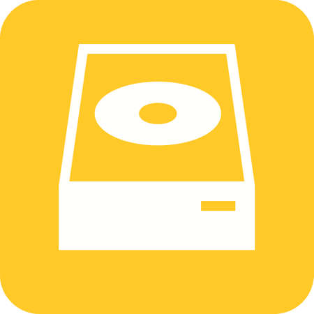 Dvd, cd, player icon vector image.