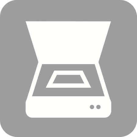 Scanner, document, scan icon vector image.のイラスト素材
