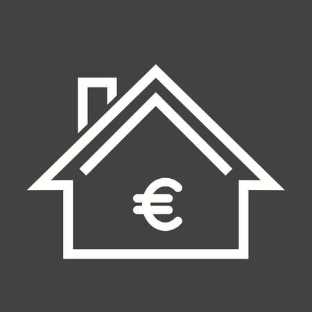 House, home, estate icon vector image. のイラスト素材