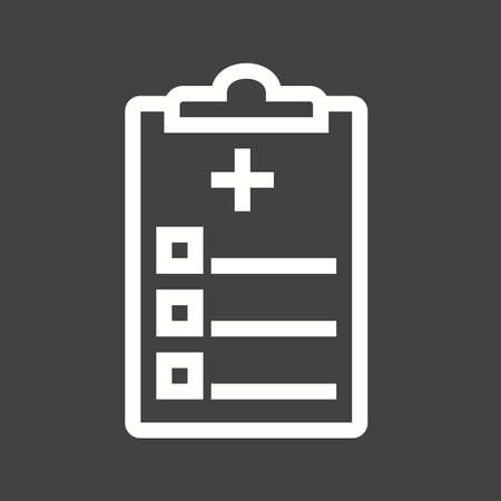 Medical chart, report, medical history icon vector image. のイラスト素材