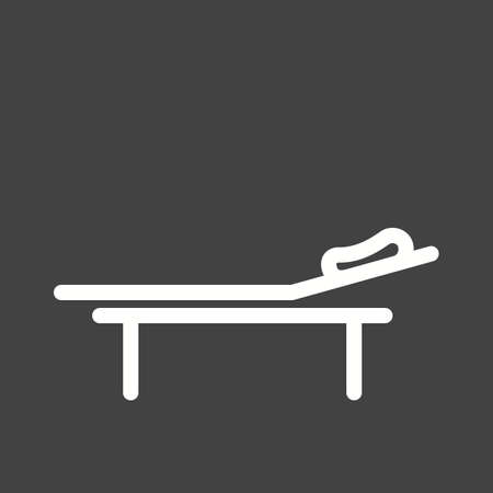 Hospital bed, bed, room icon vector image. のイラスト素材